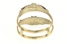 Load image into Gallery viewer, Gold Filled Victorian Sterling Ornate Floral Wedding Band Ring