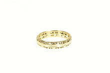 Load image into Gallery viewer, 14K Victorian Ornate Geometric Wedding Band Ring Yellow Gold