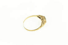 Load image into Gallery viewer, 14K Art Deco Diamond Ornate Floral Promise Ring Yellow Gold