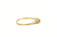 Load image into Gallery viewer, 14K Diamond Solitaire Classic Simple Promise Ring Yellow Gold