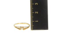 Load image into Gallery viewer, 14K Diamond Solitaire Classic Simple Promise Ring Yellow Gold