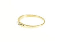 Load image into Gallery viewer, 14K 1950&#39;s Retro Diamond Wavy Design Wedding Ring Yellow Gold