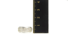 Load image into Gallery viewer, 14K 0.25 Ctw Diamond Squared Cluster Band Ring White Gold