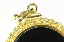Load image into Gallery viewer, 14K 1998 $10 1/10 Oz. Gold Eagle Coin Black Onyx Pendant Yellow Gold