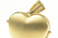 Load image into Gallery viewer, 14K I Love You Heart Photo Picture Locket Pendant Yellow Gold