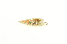 Load image into Gallery viewer, 14K 1950&#39;s Bronze Baby Shoe Booties Heart Charm/Pendant Yellow Gold