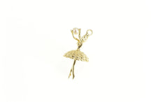 Load image into Gallery viewer, 14K 3D Retro Pearl Ballerina Ballet Dancer Charm/Pendant Yellow Gold