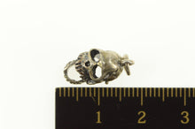 Load image into Gallery viewer, Sterling Silver Articulated 3D Human Skull Bones Skeleton Charm/Pendant