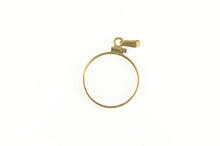 Load image into Gallery viewer, 14K 1/4 oz. Gold Panda Coin Holder Grooved Bezel Pendant Yellow Gold