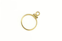 Load image into Gallery viewer, 14K 13.5mm Grooved 1/20 oz. Gold Panda Coin Charm/Pendant Yellow Gold