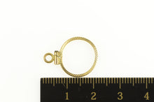 Load image into Gallery viewer, 14K 13.5mm Grooved 1/20 oz. Gold Panda Coin Charm/Pendant Yellow Gold