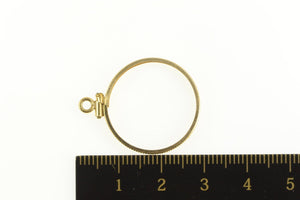 14K $5 Gold 1840-1929 Coin Holder Bezel Charm/Pendant Yellow Gold