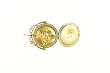 Load image into Gallery viewer, 14K Victorian Lady Ornate High Relief Medallion Charm/Pendant Yellow Gold