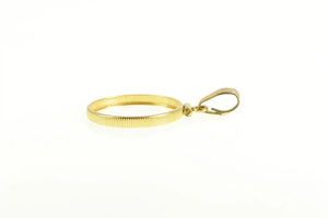 14K 1/4 oz. Gold Panda Coin Holder Bezel Pendant Yellow Gold