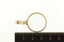 Load image into Gallery viewer, 14K 1/4 oz. Gold Panda Coin Holder Bezel Pendant Yellow Gold