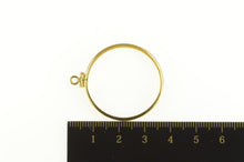 Load image into Gallery viewer, 14K 1 Oz. Gold Platinum Maple Leaf Coin Holder Pendant Yellow Gold