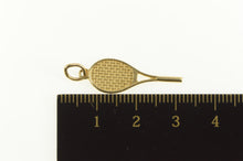 Load image into Gallery viewer, 14K 3D Tennis Racket Racquet Sports Charm/Pendant Yellow Gold