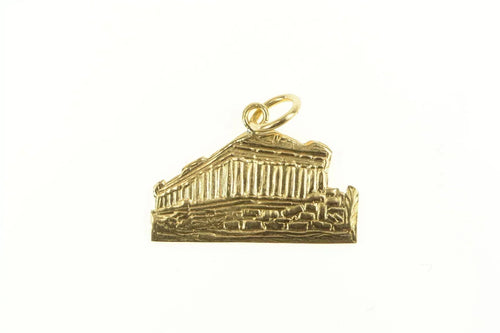18K Greek Parthenon Landmark Souvenir Charm/Pendant Yellow Gold