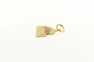 18K Greek Parthenon Landmark Souvenir Charm/Pendant Yellow Gold