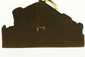 18K Greek Parthenon Landmark Souvenir Charm/Pendant Yellow Gold