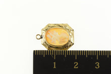 Load image into Gallery viewer, 14K Ornate Carved Lady Shell Cameo Charm/Pendant Yellow Gold
