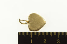 Load image into Gallery viewer, 14K Heart Crosshatch Textured Retro Locket Charm/Pendant Yellow Gold