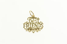 Load image into Gallery viewer, 14K Best Friends Friendship Bond Word Charm/Pendant Yellow Gold