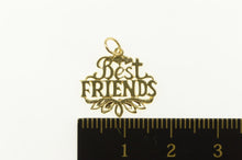 Load image into Gallery viewer, 14K Best Friends Friendship Bond Word Charm/Pendant Yellow Gold