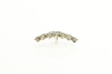 Load image into Gallery viewer, 14K Diamond Menorah Jewish Faith Symbol Candle Pendant White Gold