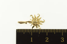 Load image into Gallery viewer, 14K Sun Diamond Cut Classic Charm/Pendant Yellow Gold