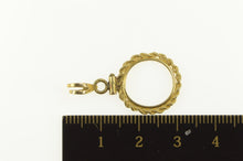 Load image into Gallery viewer, 14K Gold $1 One Dollar Holder Bezel Charm/Pendant Yellow Gold