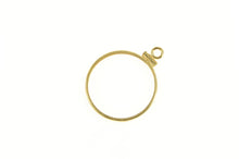 Load image into Gallery viewer, 14K $5 Gold 1840-1929 Coin Holder Bezel Charm/Pendant Yellow Gold