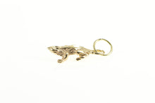 Load image into Gallery viewer, 14K Frog Toad Diamond Cut Animal Charm/Pendant Yellow Gold