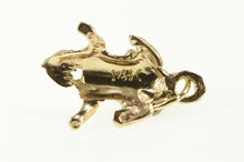 Load image into Gallery viewer, 14K Frog Toad Diamond Cut Animal Charm/Pendant Yellow Gold