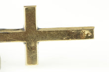 Load image into Gallery viewer, 10K Diamond Cut Retro Cross Christian Faith Charm/Pendant Yellow Gold