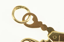 Load image into Gallery viewer, 14K 3D Articulated Scissors Arts &amp; Crafts School Charm/Pendant Yellow Gold