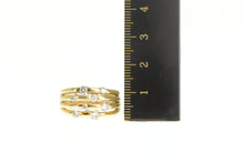Load image into Gallery viewer, 14K 0.68 Ctw Diamond Tiered Layered Statement Ring Yellow Gold