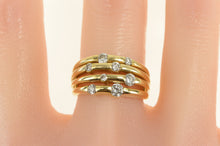 Load image into Gallery viewer, 14K 0.68 Ctw Diamond Tiered Layered Statement Ring Yellow Gold