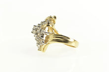 Load image into Gallery viewer, 14K 2.28 Ctw 1960&#39;s Diamond Cluster Statement Ring Yellow Gold