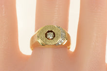 Load image into Gallery viewer, 14K 0.40 Ctw 1960&#39;s Diamond Hexagone Statement Ring Yellow Gold