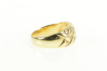 Load image into Gallery viewer, 14K Diamond Inset Woven Braid Design Statement Ring Yellow Gold