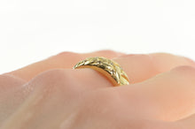 Load image into Gallery viewer, 14K Diamond Inset Woven Braid Design Statement Ring Yellow Gold