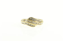 Load image into Gallery viewer, 14K 0.26 Ctw Wavy Diamond Classic Statement Ring Yellow Gold