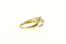 Load image into Gallery viewer, 14K 0.26 Ctw Wavy Diamond Classic Statement Ring Yellow Gold