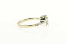 Load image into Gallery viewer, 14K Cushion Aquamarine Diamond Halo Engagement Ring Yellow Gold