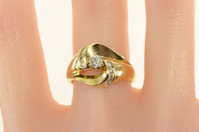 Load image into Gallery viewer, 14K 0.50 Ctw Diamond Retro Swirl Engagement Ring Yellow Gold