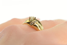 Load image into Gallery viewer, 14K 0.50 Ctw Diamond Retro Swirl Engagement Ring Yellow Gold