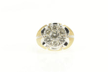 Load image into Gallery viewer, 14K 3.00 Ctw Retro Ornate Diamond Cluster Ring Yellow Gold