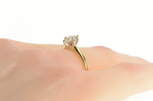 14K 0.70 Marquise Diamond Solitaire Engagement Ring Yellow Gold