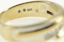 Load image into Gallery viewer, 14K 0.32 Ctw Diamond Two Tone Wedding Band Ring Yellow Gold